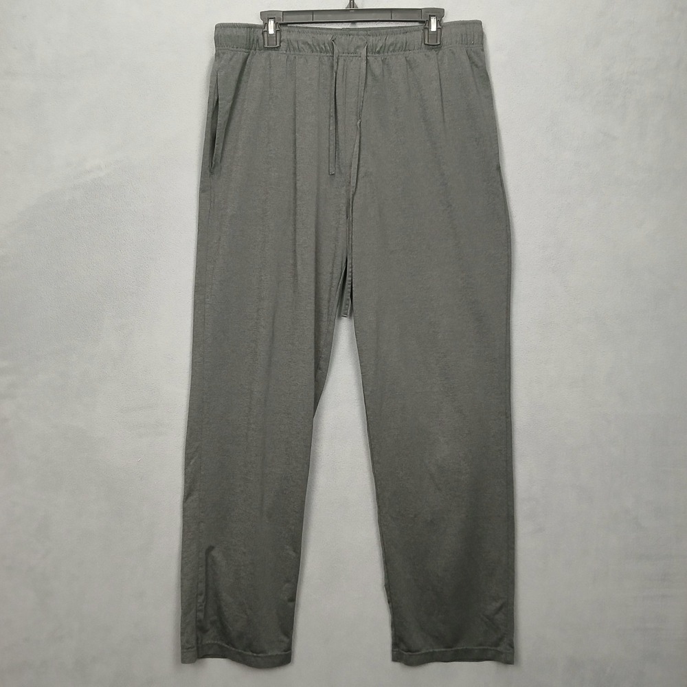Cool Keep Lounge Pants Mens Large Gray Relaxed Fit Sleepwear Drawstring Waist